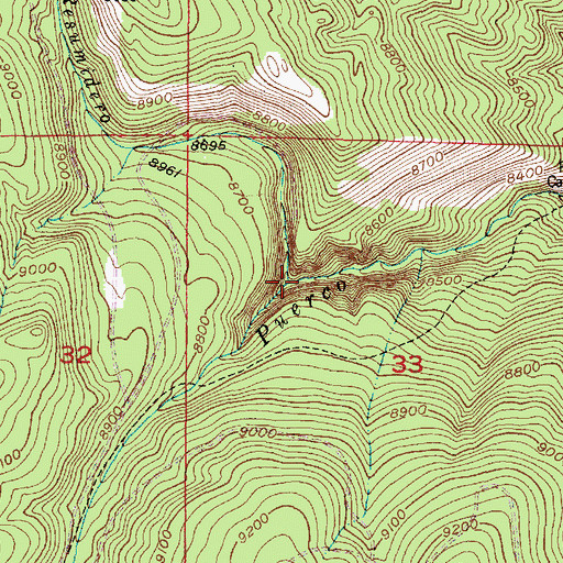 Topographic Map of Rito Resumidero, NM