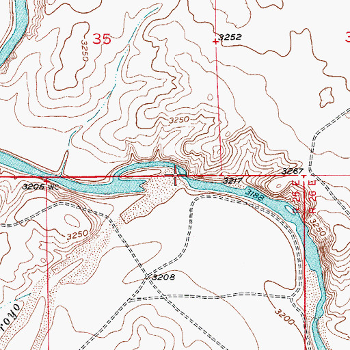 Topographic Map of Rocky Arroyo, NM