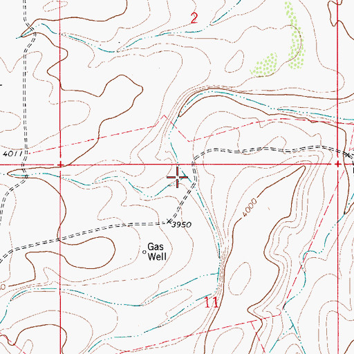 Topographic Map of Sacahuiste Draw, NM