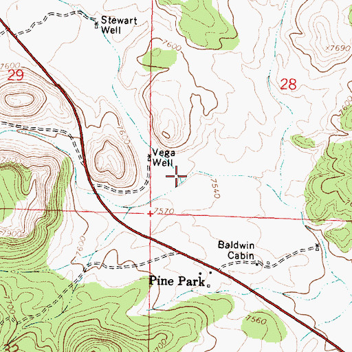 Topographic Map of Swingle Canyon, NM