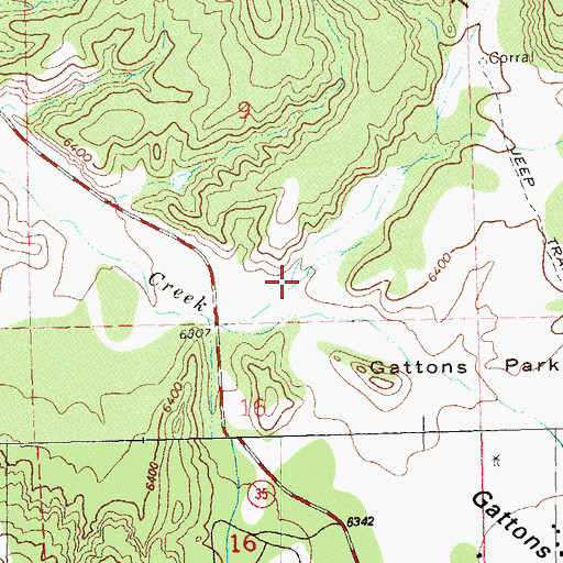 Topographic Map of Terry Canyon, NM