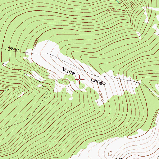 Topographic Map of Valle Largo, NM