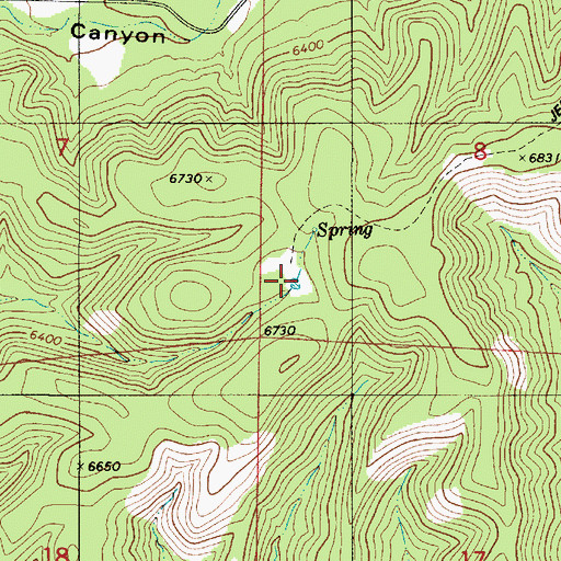 Topographic Map of Hinchley Bowl, NM