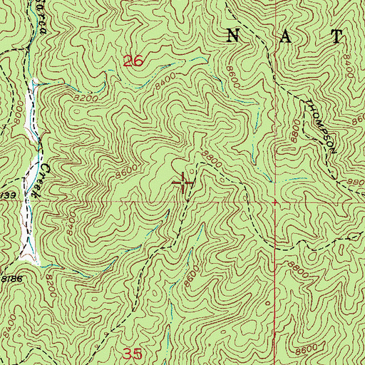 Topographic Map of Atalaya Trail, NM