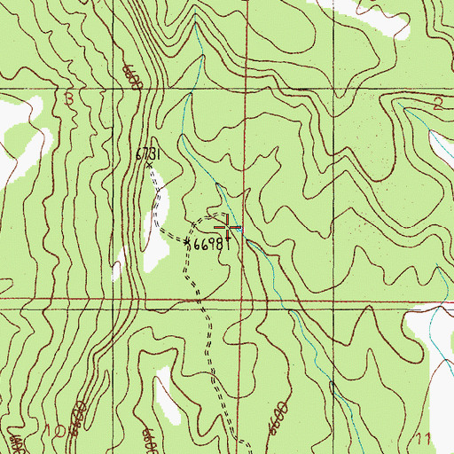 Topographic Map of Dirt Tank, NM