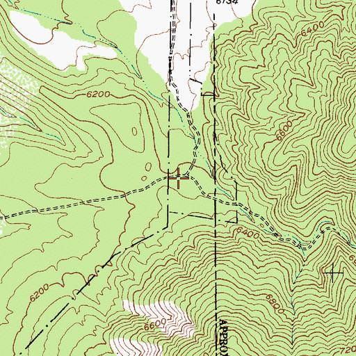 Topographic Map of John F Kennedy Campground, NM