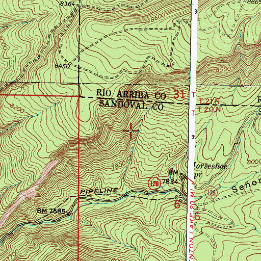Topographic Map of Don Number 11, NM