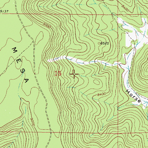 Topographic Map of Jewell Prospect, NM