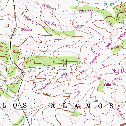 Topographic Map of El Dorado, NM