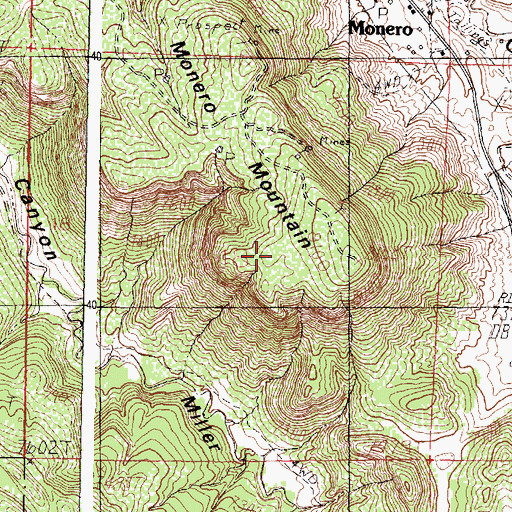 Topographic Map of Western Fuel Company Mine, NM
