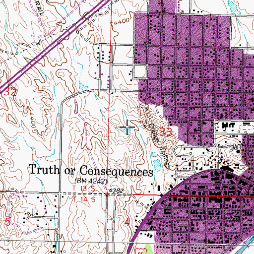 Topographic Map of Ellis, NM