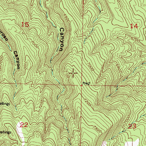 Topographic Map of Sloan Mine, NM