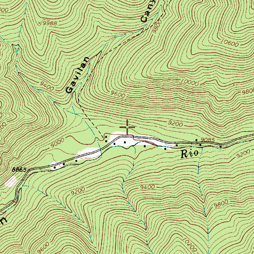 Topographic Map of Amizette Prospects, NM