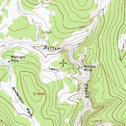 Topographic Map of Rosita, NM