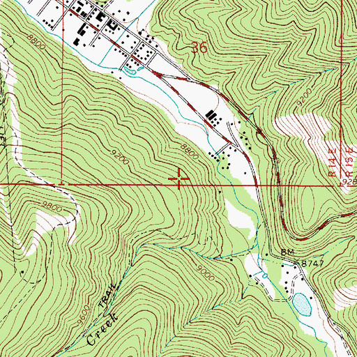 Topographic Map of Willard Prospect, NM