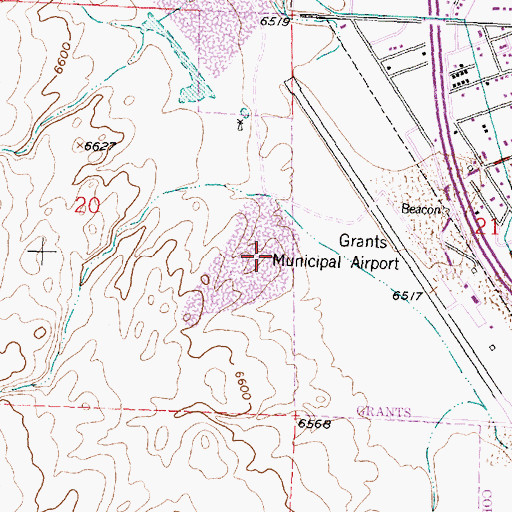 Topographic Map of Hamilton Pit, NM