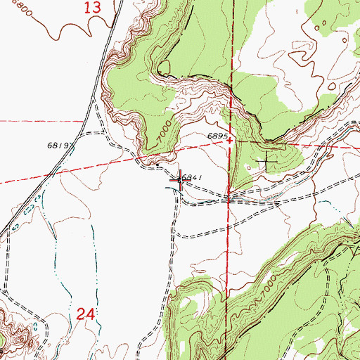 Topographic Map of Berryhill Water Well, NM