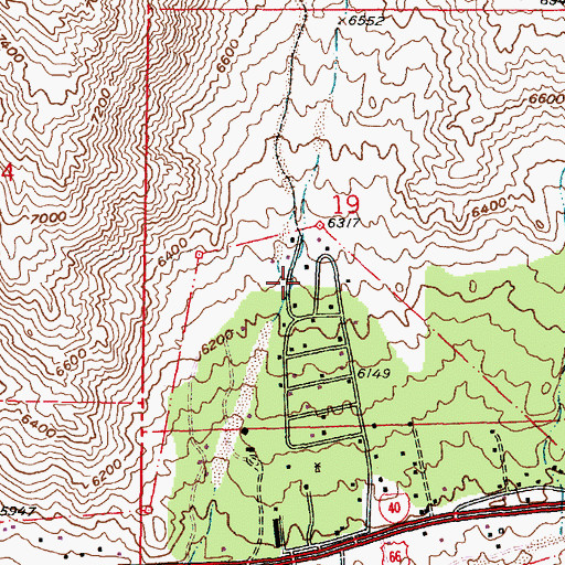 Topographic Map of 55 Water Well, NM
