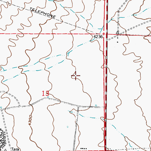 Topographic Map of SW-17 Water Well, NM