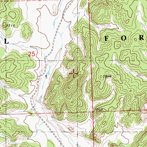 Topographic Map of Refrigerator Place Well, NM
