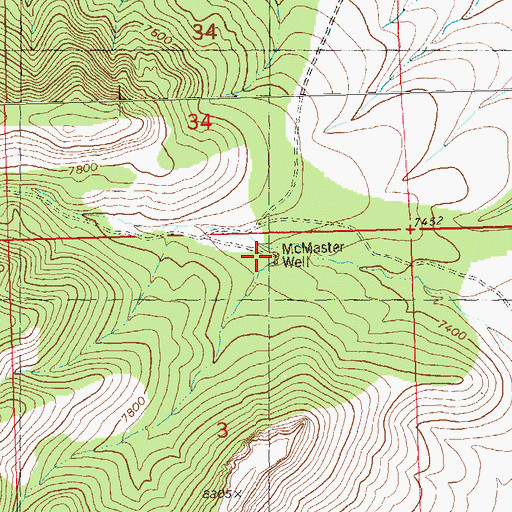 Topographic Map of McMaster Water Well, NM