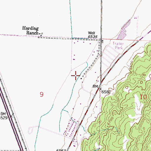 Topographic Map of 10055 Water Well, NM