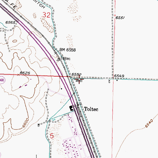 Topographic Map of 10074 Water Well, NM