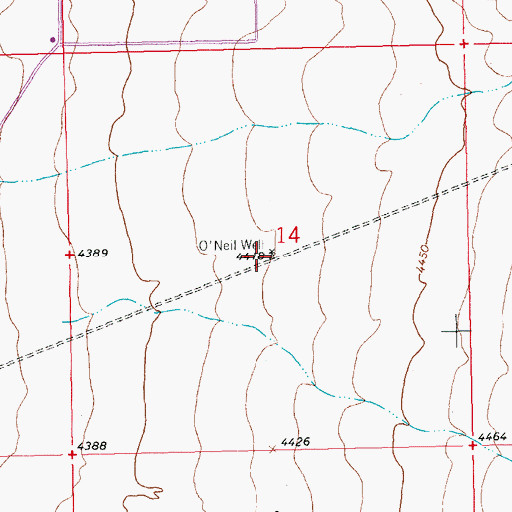 Topographic Map of Oneil Water Well, NM