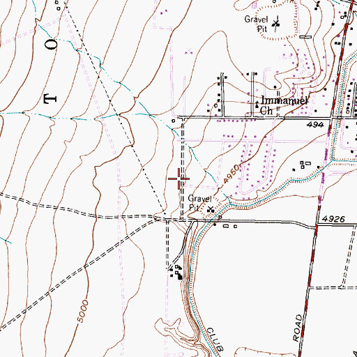 Topographic Map of Lion Ent Water Well, NM