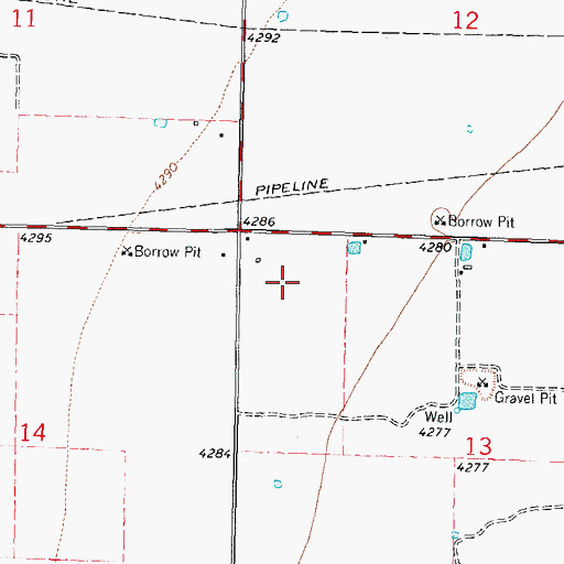 Topographic Map of 10178 Water Well, NM