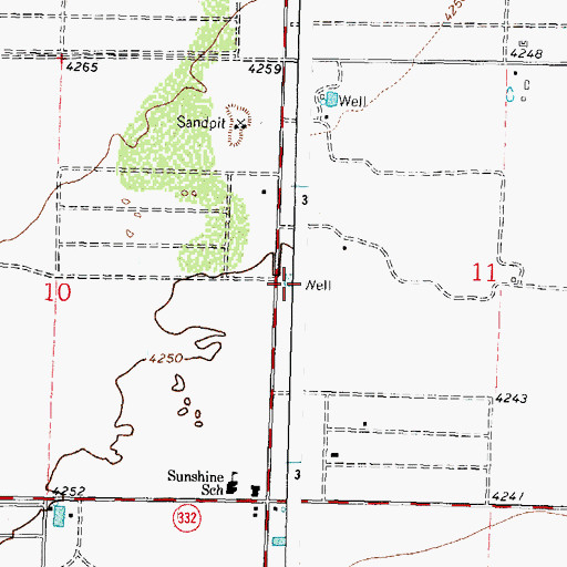 Topographic Map of 00686 Water Well, NM
