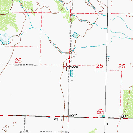Topographic Map of 00041 Water Well, NM