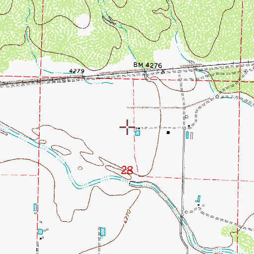 Topographic Map of 10066 Water Well, NM