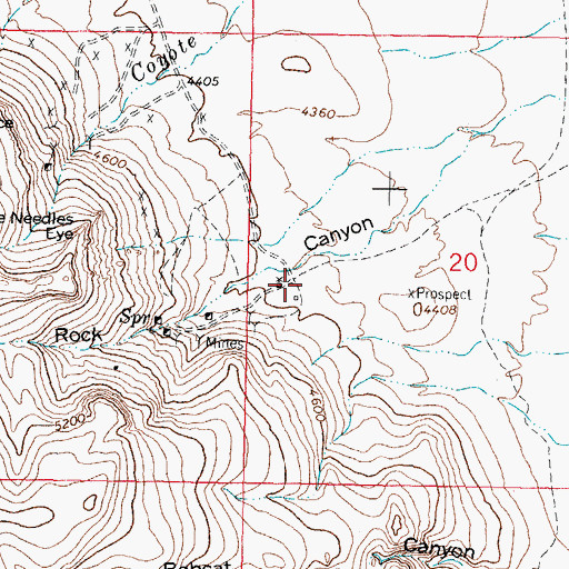 Topographic Map of 00322 Water Well, NM