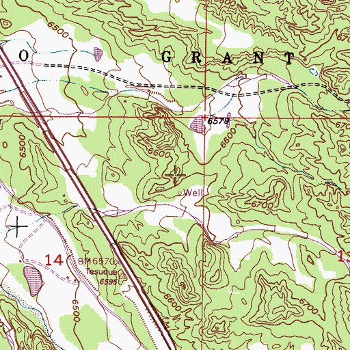Topographic Map of RG-21090 Water Well, NM