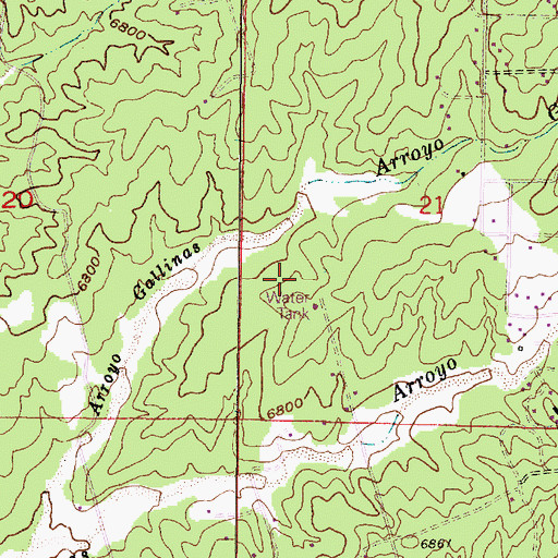 Topographic Map of HLCX STRT Water Well, NM