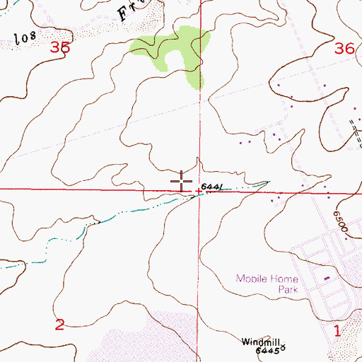 Topographic Map of RG-31790 Water Well, NM