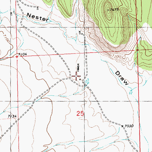 Topographic Map of 10011 Water Well, NM