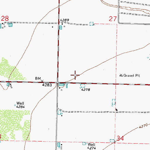 Topographic Map of 00524 Water Well, NM