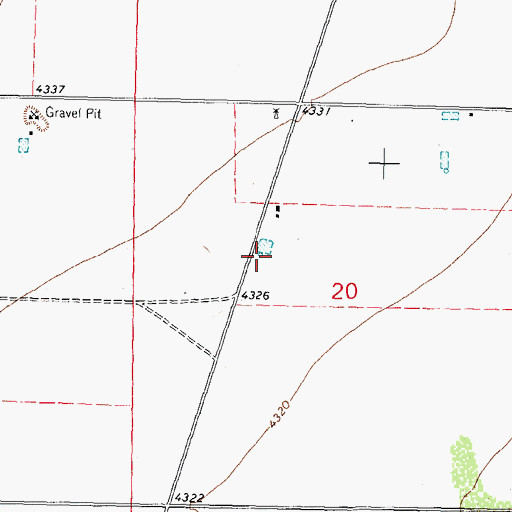 Topographic Map of 00460 Water Well, NM