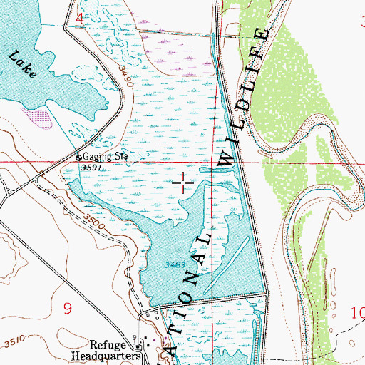 Topographic Map of Bitter Lake Number Four Dam, NM