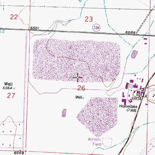 Topographic Map of United Nuclear Homestakes Partners Dam, NM