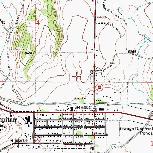 Topographic Map of Smokey Bear State Park Point of Interest, NM