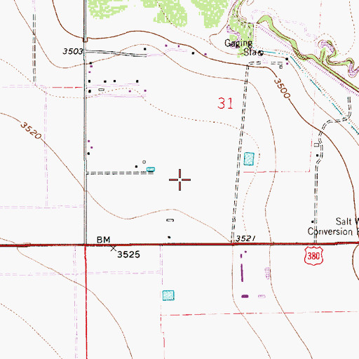 Topographic Map of 06038 Water Well, NM