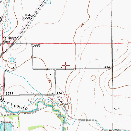 Topographic Map of 13005 Water Well, NM