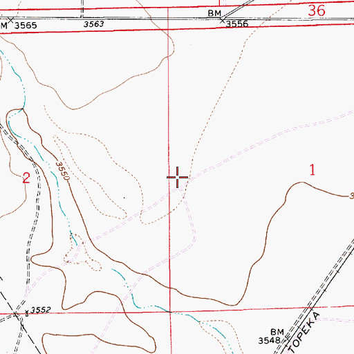 Topographic Map of 12965 Water Well, NM