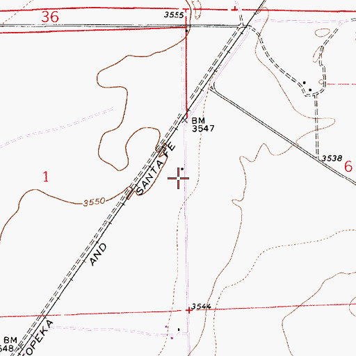 Topographic Map of 10052 Water Well, NM