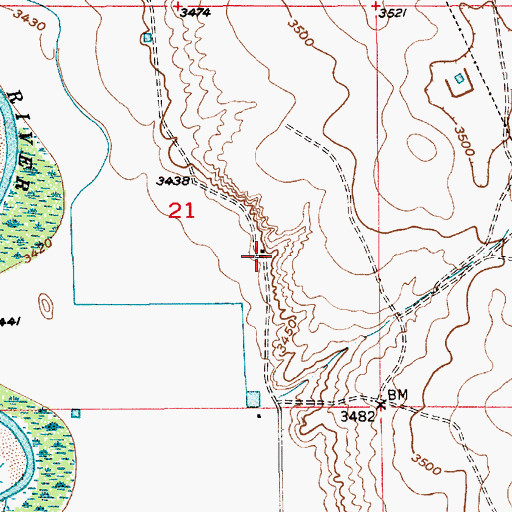 Topographic Map of 06072 Water Well, NM