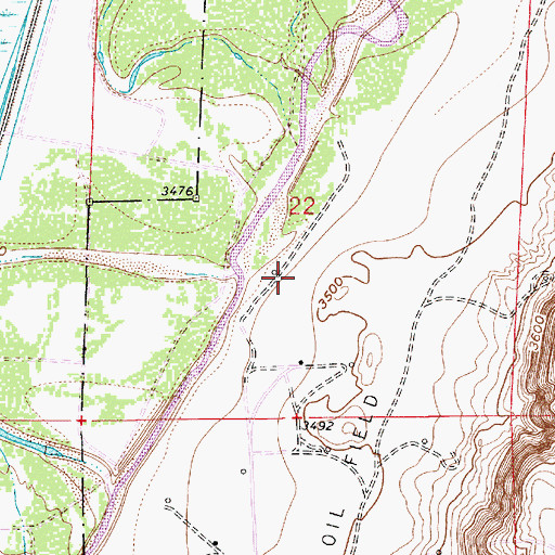 Topographic Map of 10083 Water Well, NM