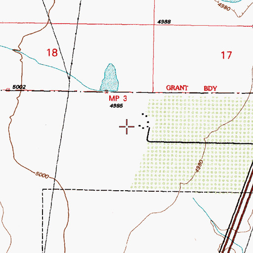 Topographic Map of Grasslands Water Well, NM
